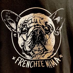 Peachy athletic Frenchie French Bulldog Mama Hoodie